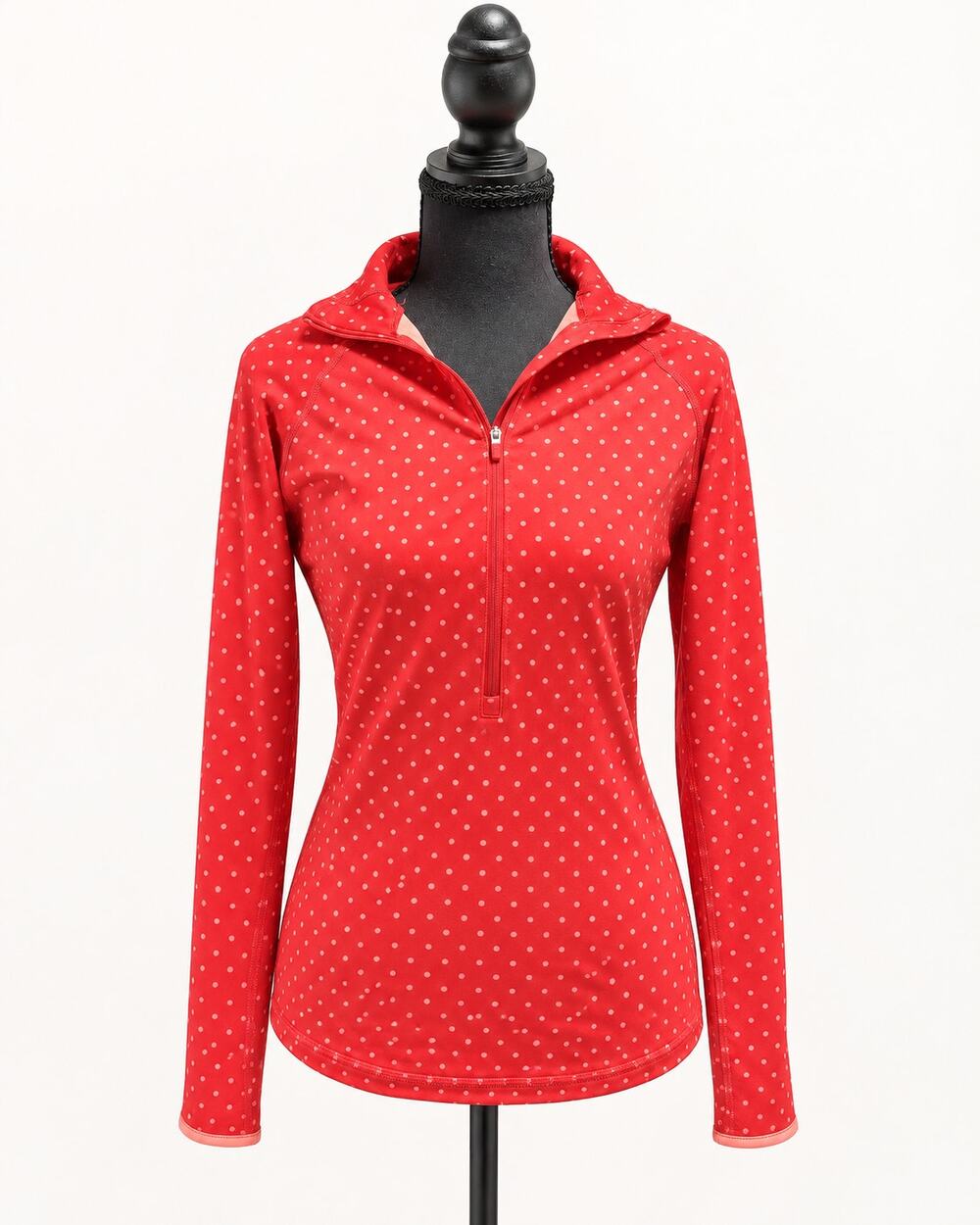 Nike Pro Hyperwarm Dri-FIT Polka Dot Half-Zip Pullover Women’s M